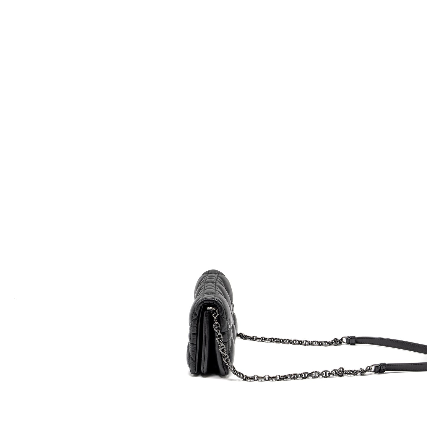 Luxury Dior Mini Caro Flap Bag Calfskin Black/ Black Hardware
