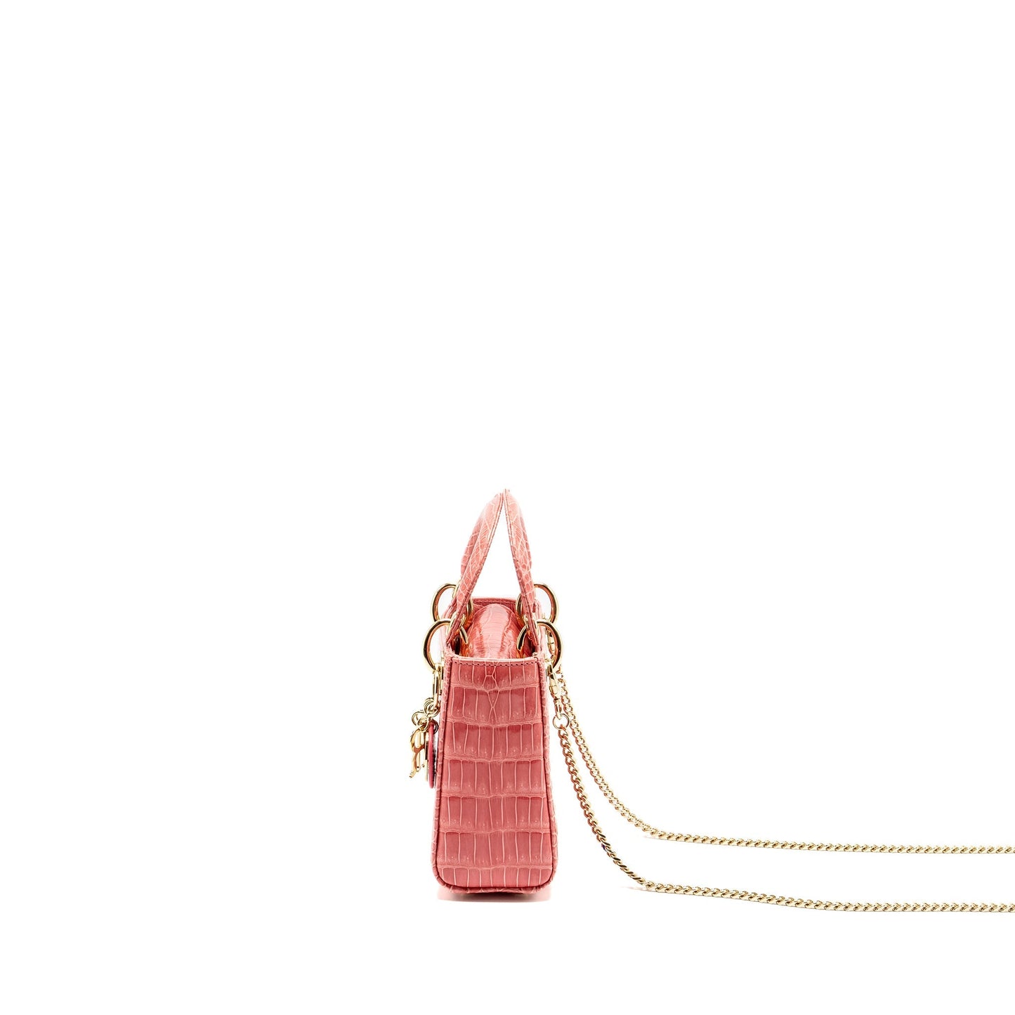Luxury Dior Mini Lady Luxury Dior Crocodile Pink LGHW