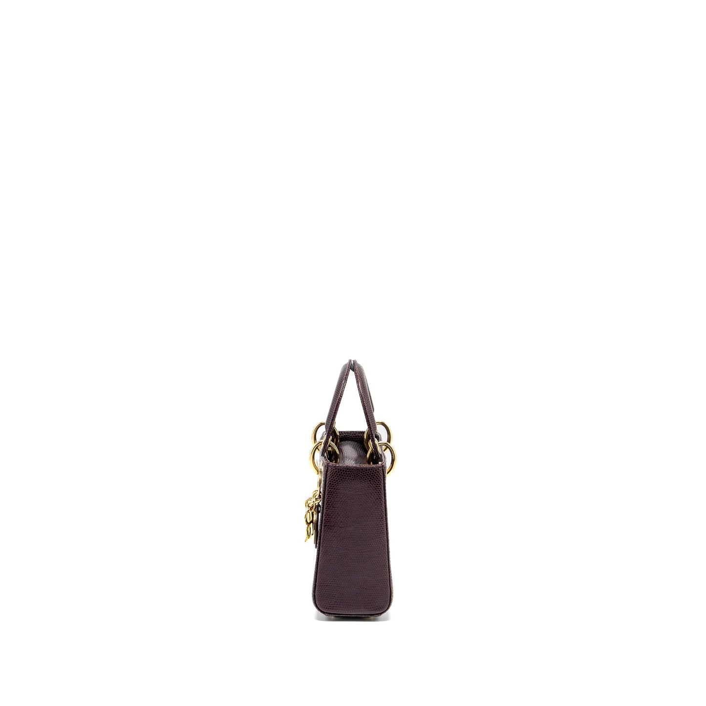Luxury Dior Mini Lady Luxury Dior Lizard Burgundy LGHW