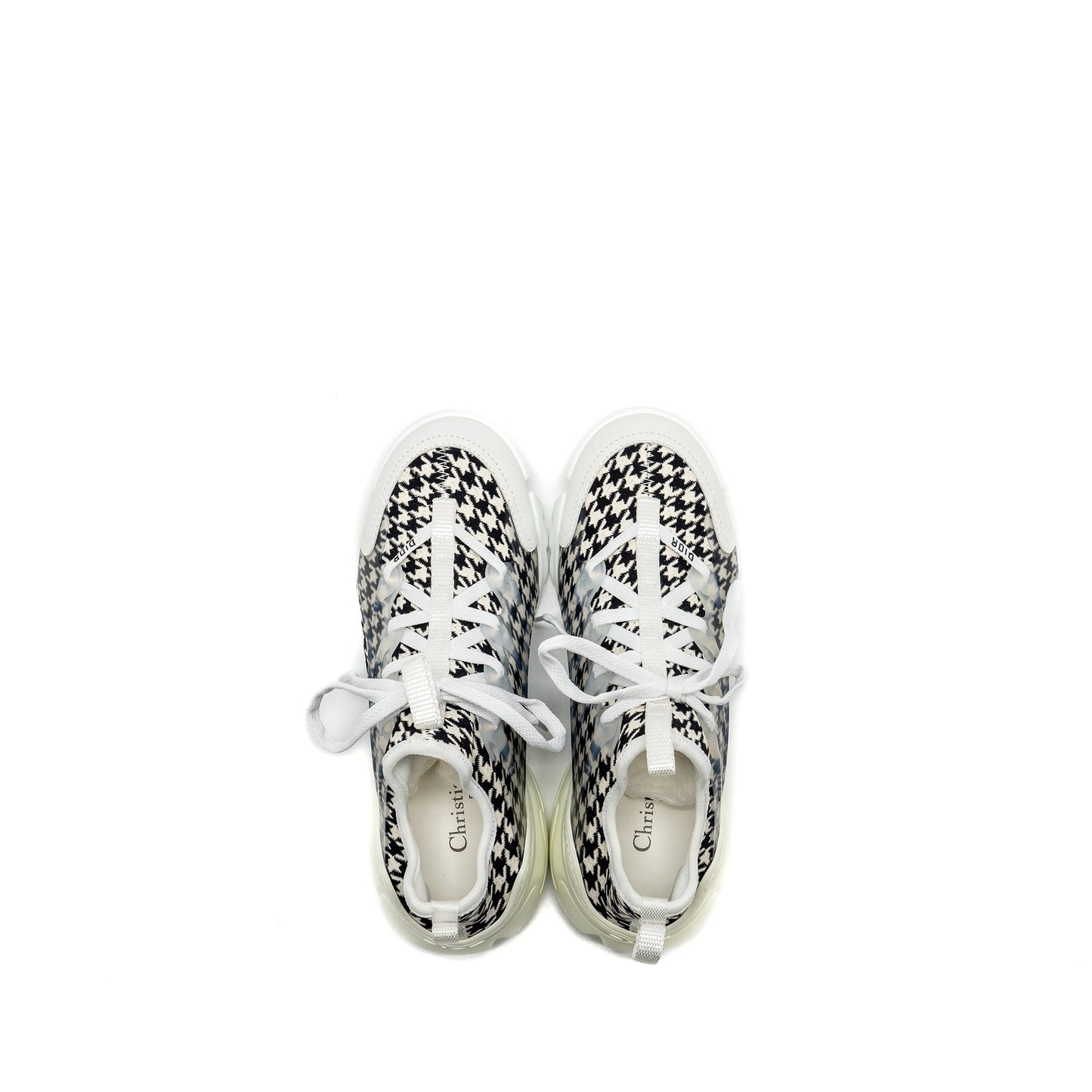 Luxury Dior Size 36 D-Connect Sneaker Houndstooth