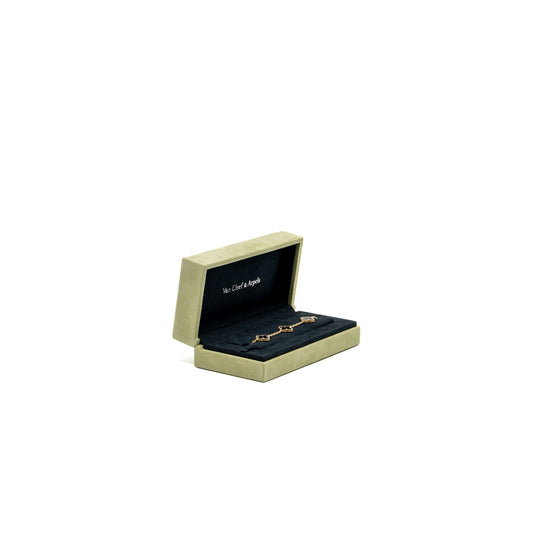 Van cleef and arpels vintage Alhambra bracelet 5 motifs 18k yellow gold, onyx