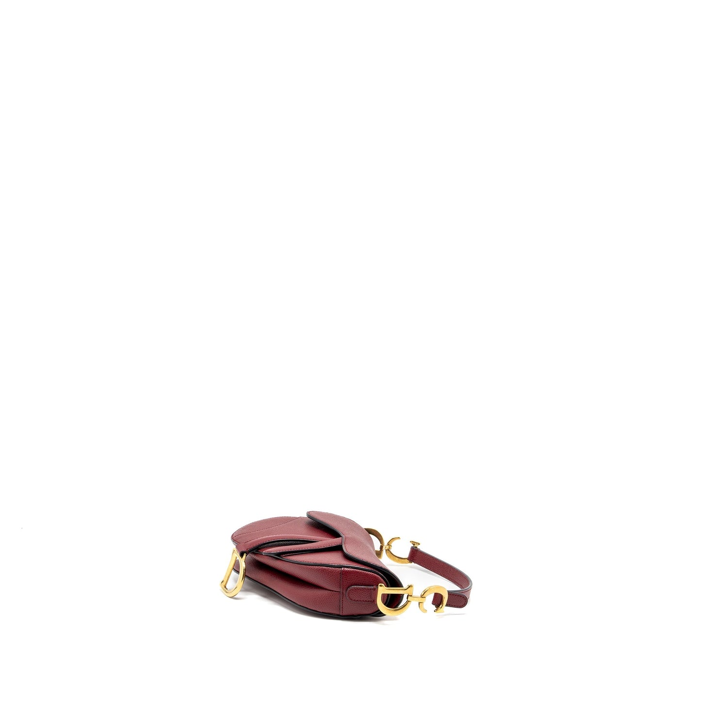 Luxury Dior Mini Saddle bag calfskin red GHW