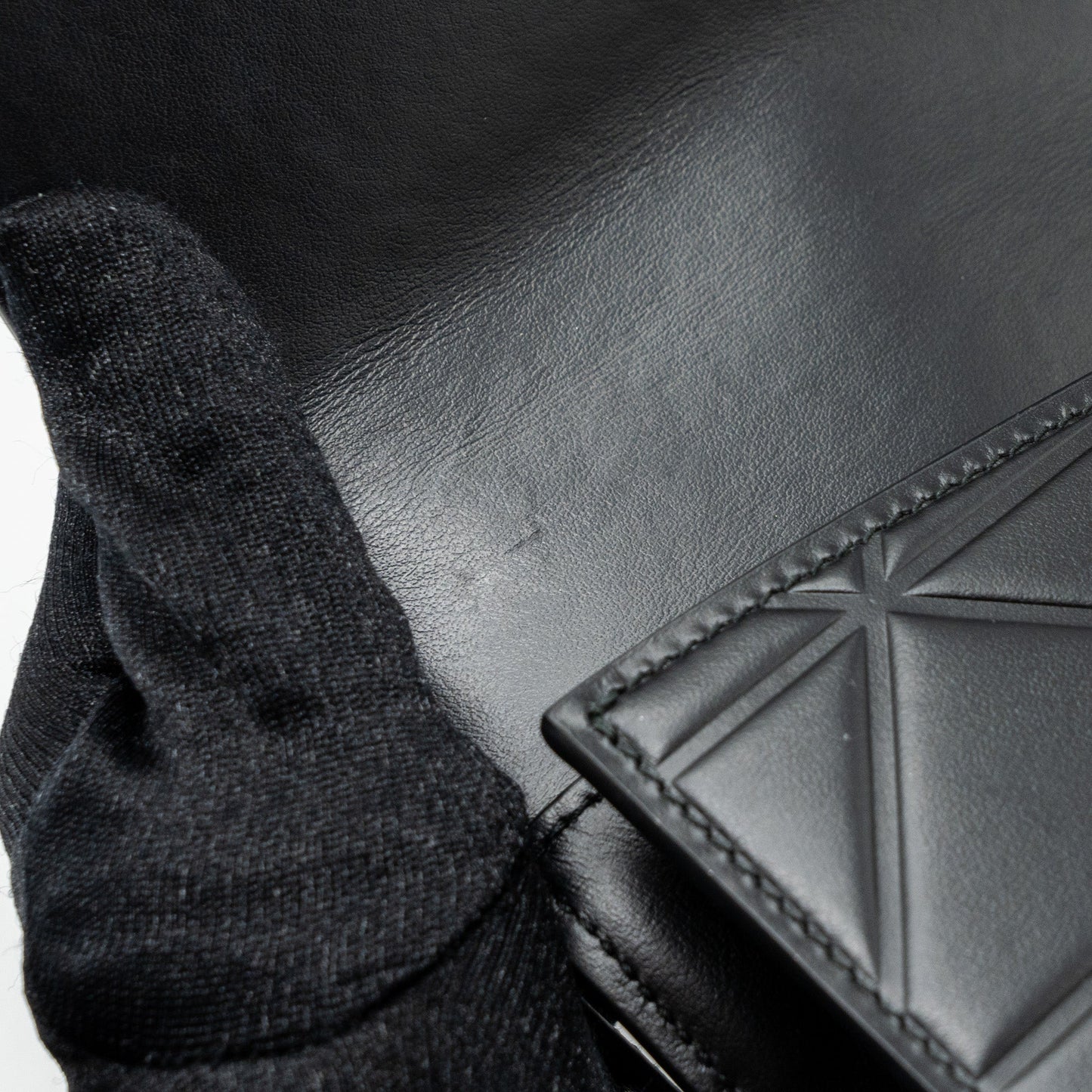 Prada Pattina in Pelle Calfskin Black GHW
