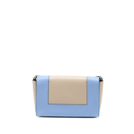 Celine Medium Frame Bag Multicolour Blue/Light Taupe GHW