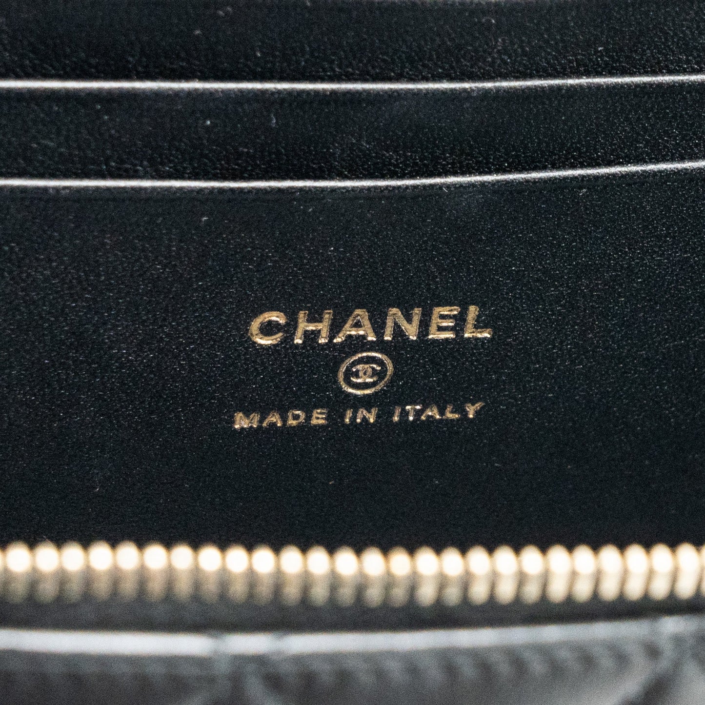 Chanel Top Handle Long Vanity With Chain Lambskin Black LGHW(Microchip)