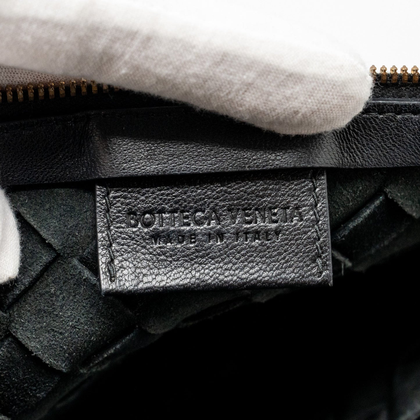 Bottega Veneta mini turn pouch lambskin black GHW