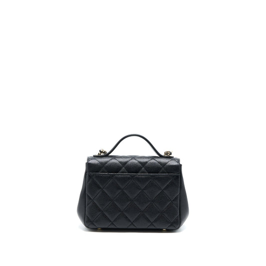 Chanel Small Business Affinity Caviar Black LGHW (Microchip)
