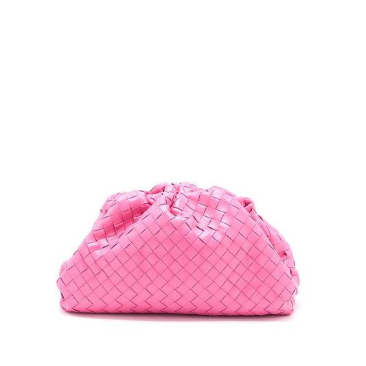 Bottega Veneta Clutch Interccato Pink