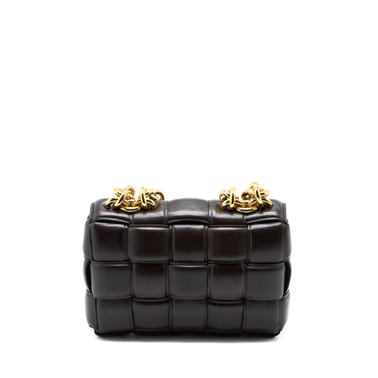Bottega Veneta Chain Cassette Bag Dark Brown GHW