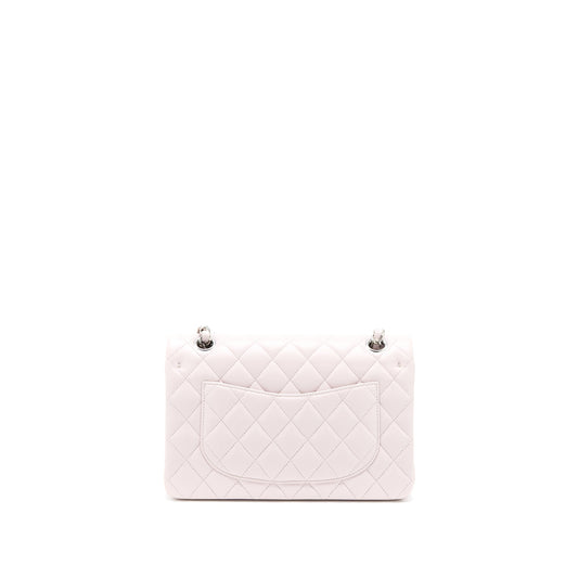 Chanel Small Classic Double Flap Lambskin Light Purple SHW (Microchip)