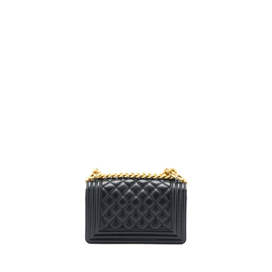 Chanel Small Boy Bag Caviar Black GHW
