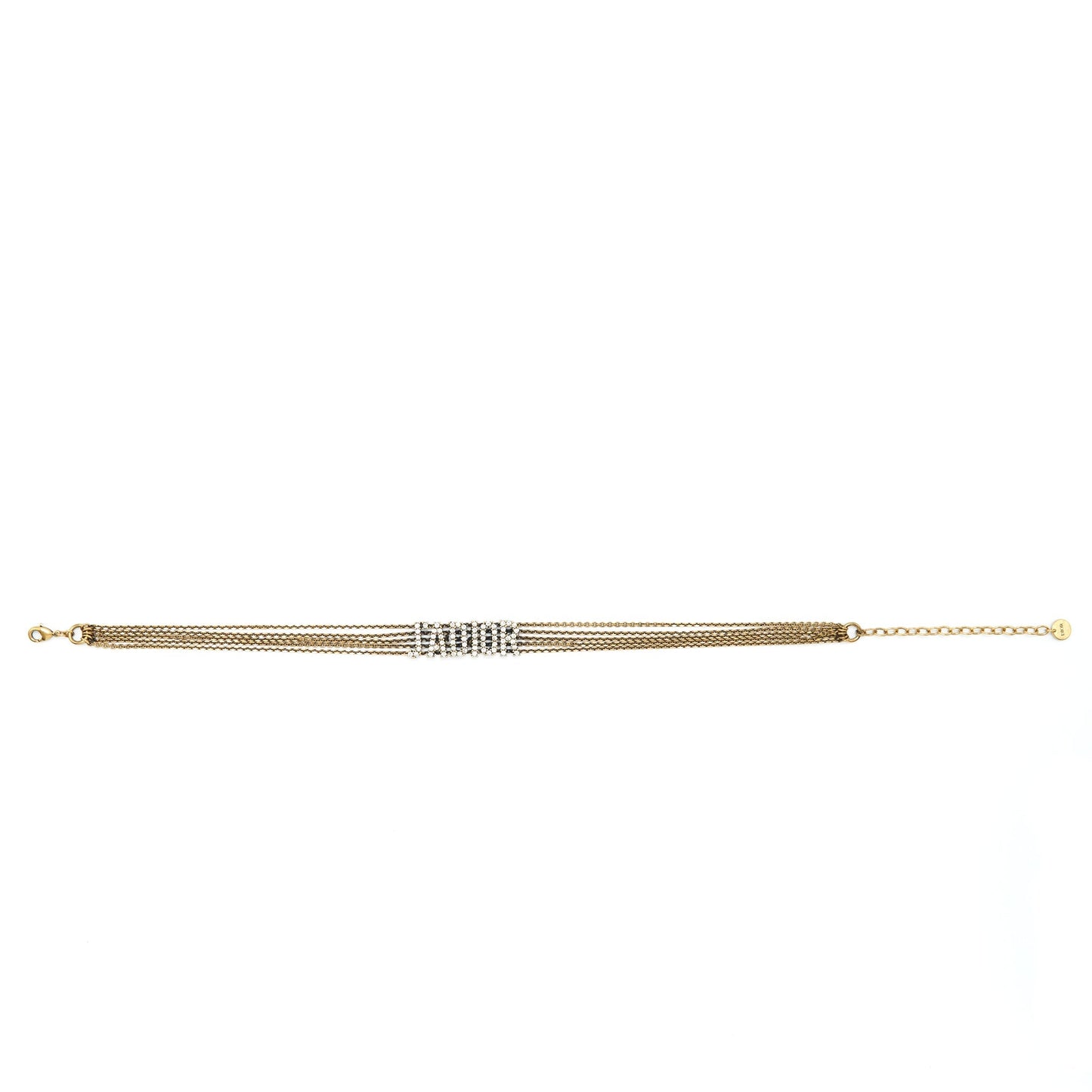Luxury Dior J’aLuxury Dior Choker Antique Gold-Finish Metal
