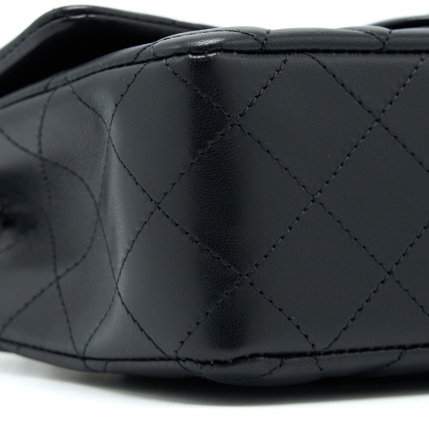 Chanel Classic Mini Rectangular Flap Bag Lambskin Black LGHW (Microchip)