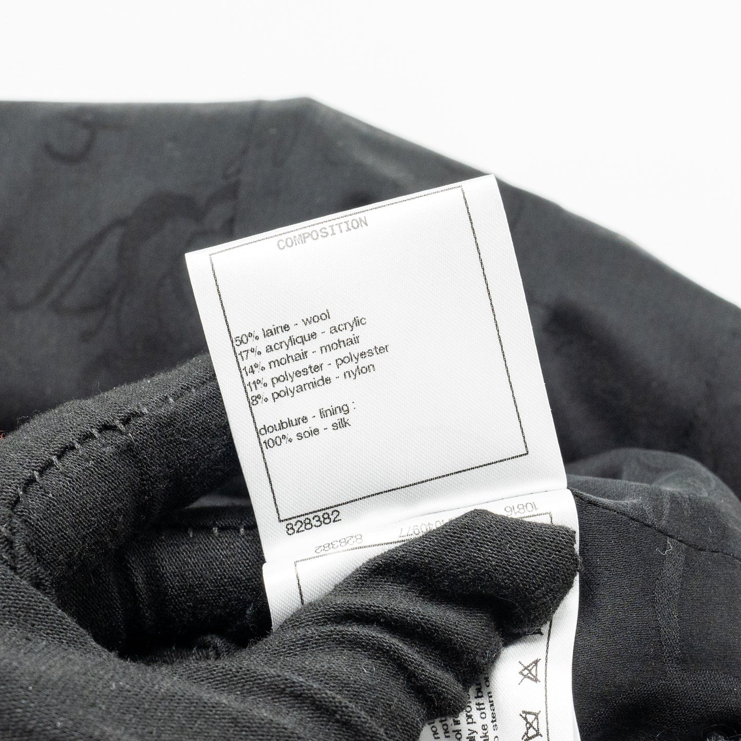 Chanel Size 38 Shining Crystal Tweed Dress Coat Wool/Acrylic Black/Multicolour