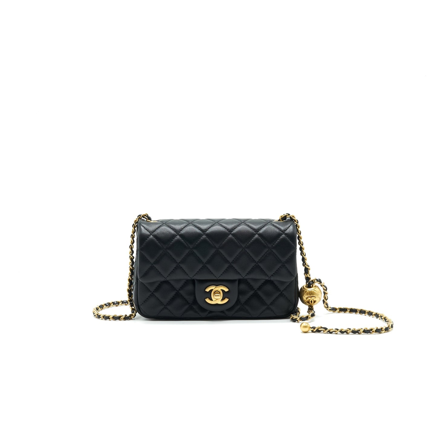 Luxury Chanel Trendy CC Top Handle Flap Quilted Leather Shoulder Bag Light Blue