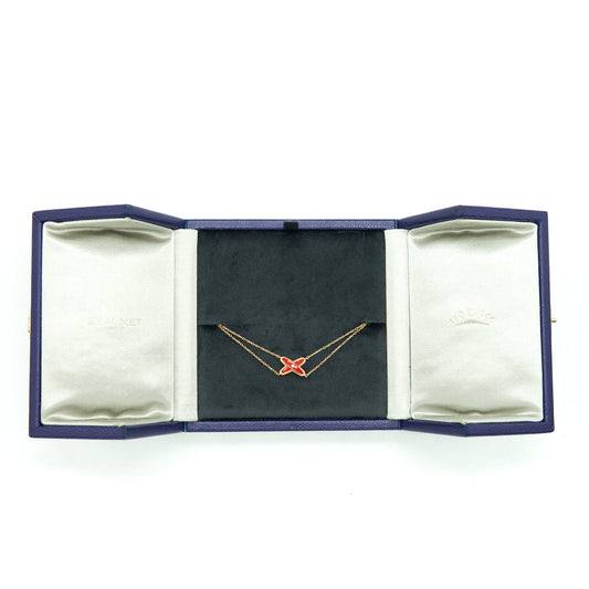 Chaumet Jeux De Liens Bracelet Pink Gold, Diamond And Madder Red Lacquer