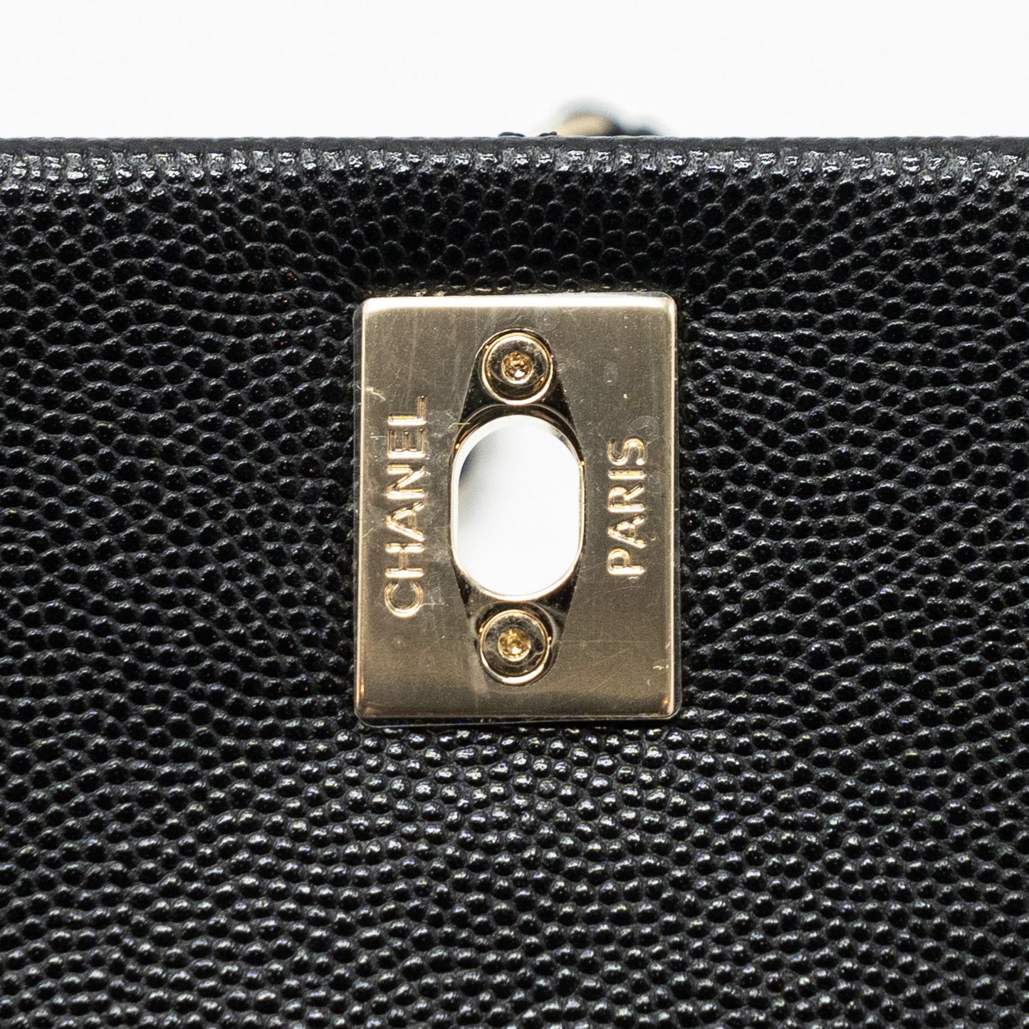 Chanel Small Coco Handle Caviar Black LGHW