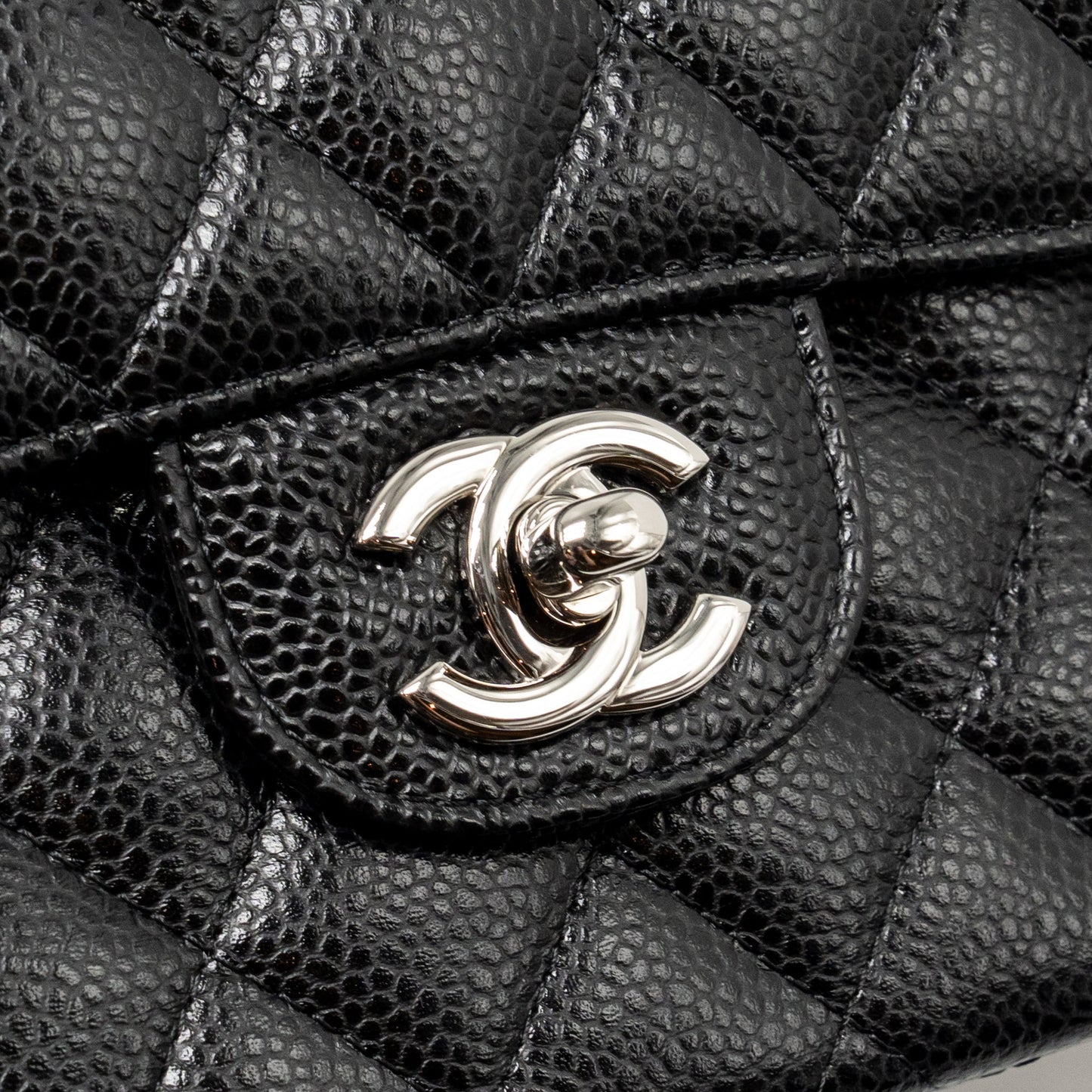 Chanel Medium Classic Double Flap Bag Caviar Black SHW