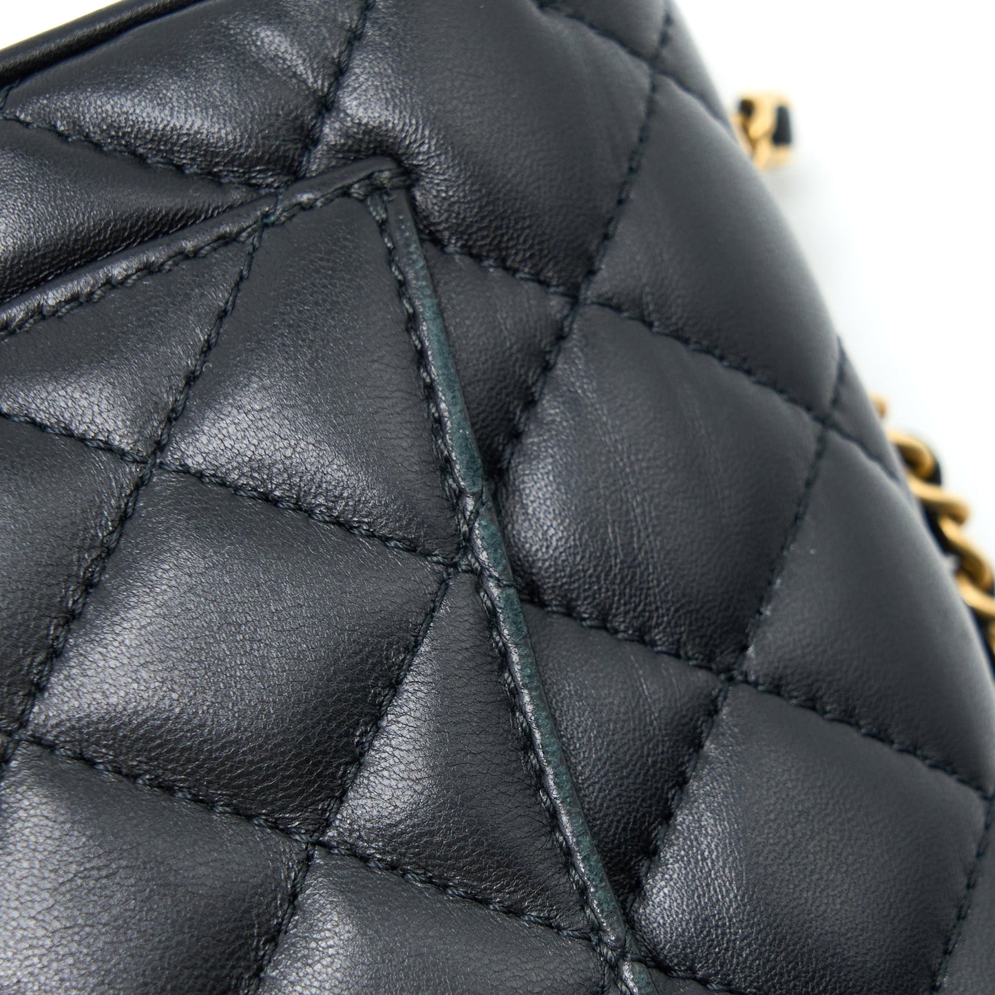 Chanel Seasonal Flap Bag Lambskin Black Brushed GHW