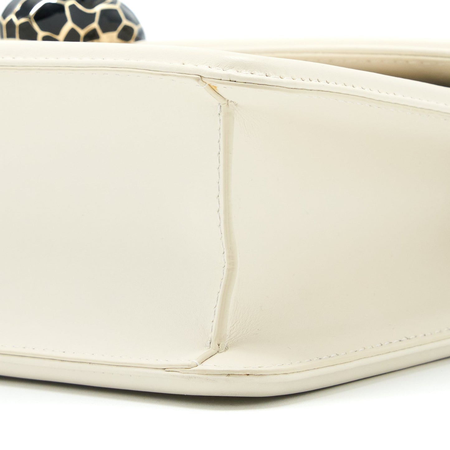 Bvlgari Serpenti Forever Flap Bag Limited Edition Calfskin White LGHW