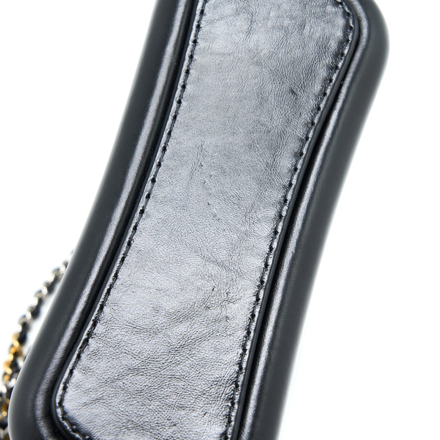 Chanel Small Gabrielle Hobo Bag Aged Calfskin Black Multicolour Hardware