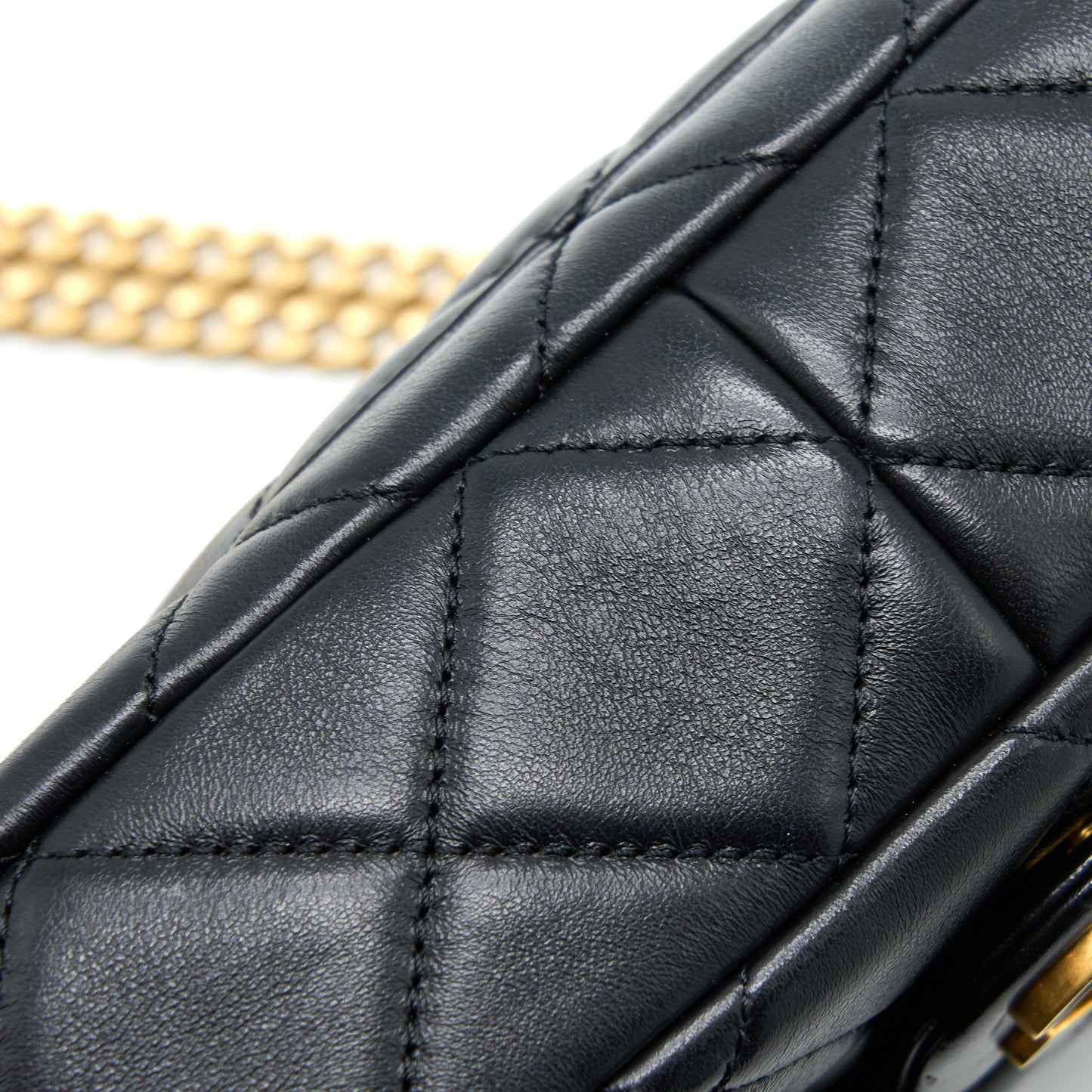 Chanel 22P Enemal Flap Bag Lambskin Black GHW (Microchip)