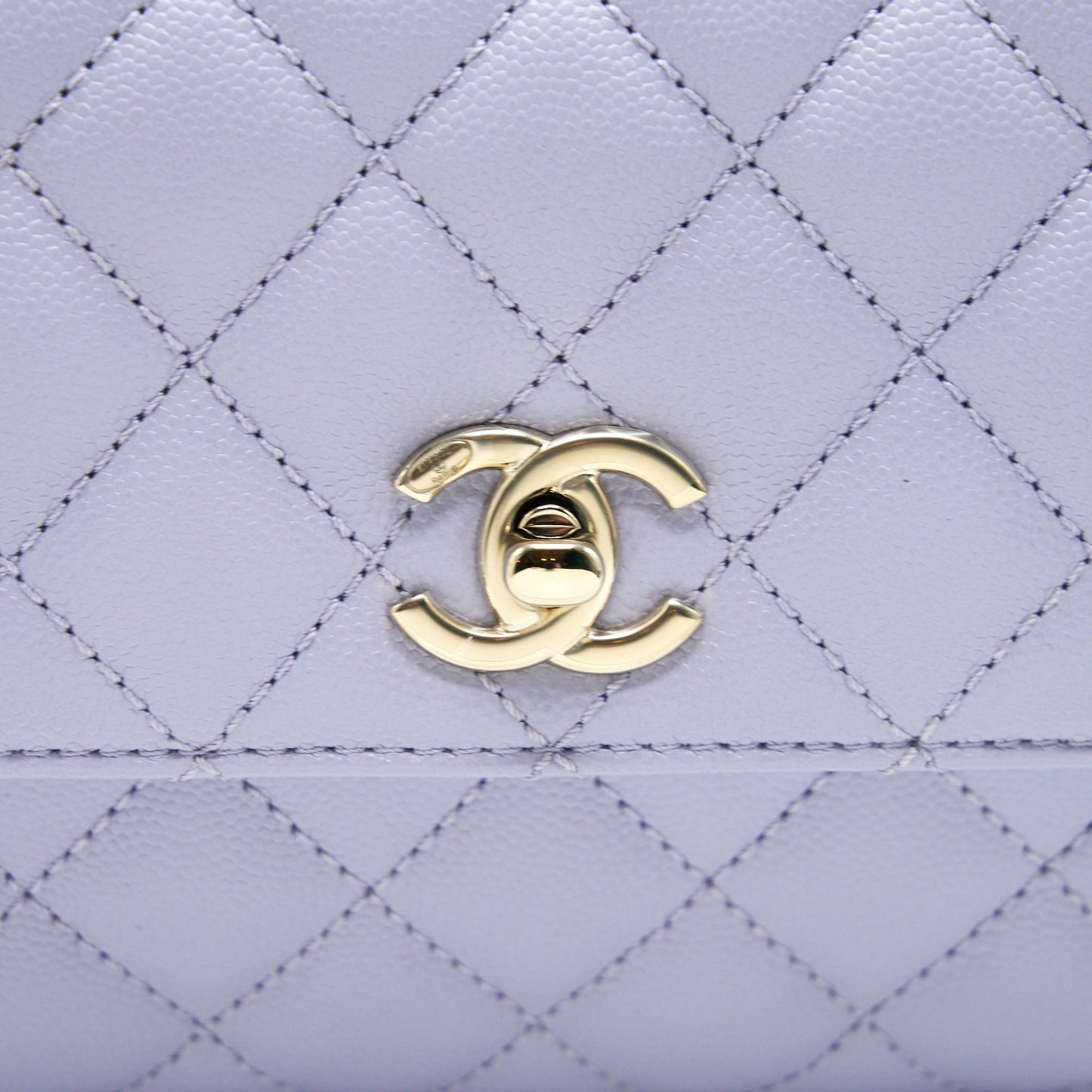 Chanel 21K lilac / Light Purple Coco Handle Small (old mini 24mm) LGHW