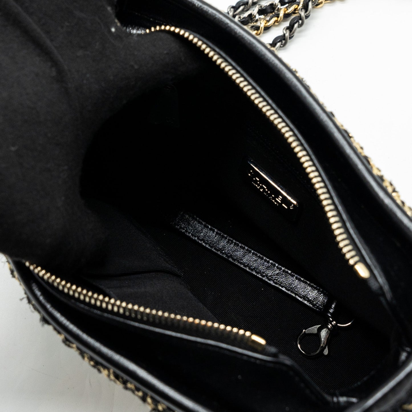 Chanel Small Gabrielle Hobo Bag Limited Edition Fabric/Calfskin black / Gold Multicolour Hardware