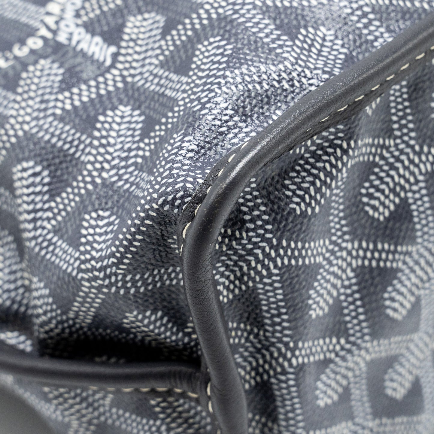 Goyard Mini Anjou Tote Bag Goyardline Canvas / Leather Grey SHW
