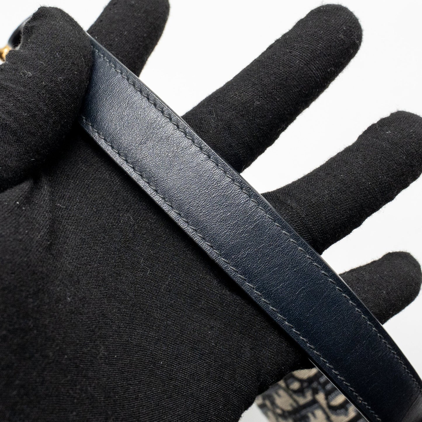 Dior Medium Saddle Bag Oblique Canvas Blue GHW