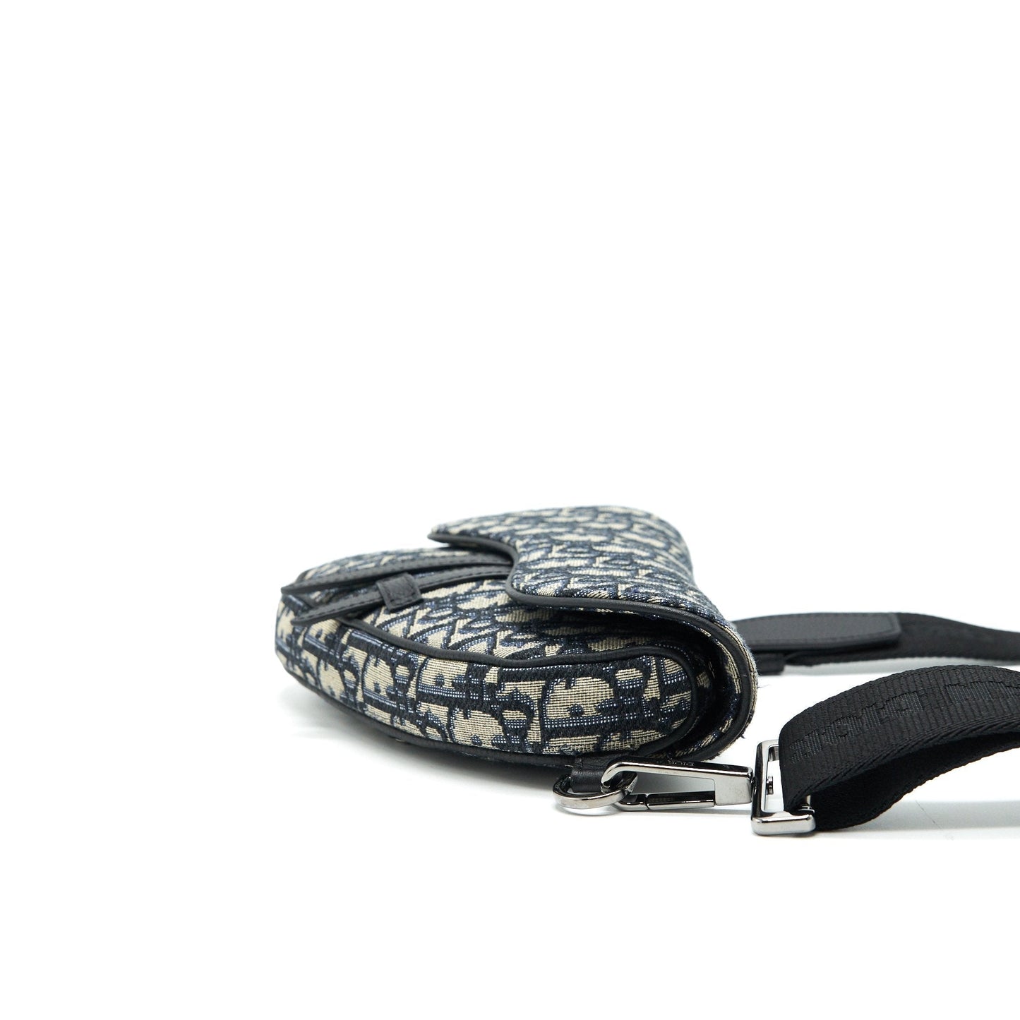 CHRISTIAN Luxury Dior OBLIQUE SADDLE BELT BAG