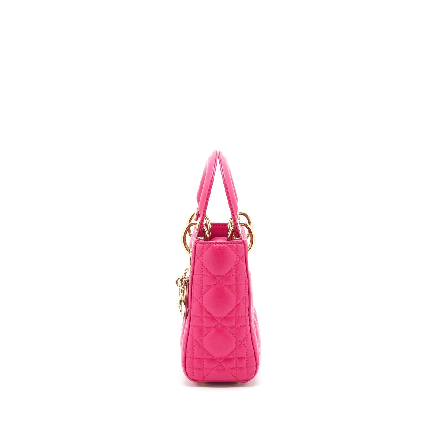 Luxury Dior mini lady Luxury Dior bag lambskin pink GHW