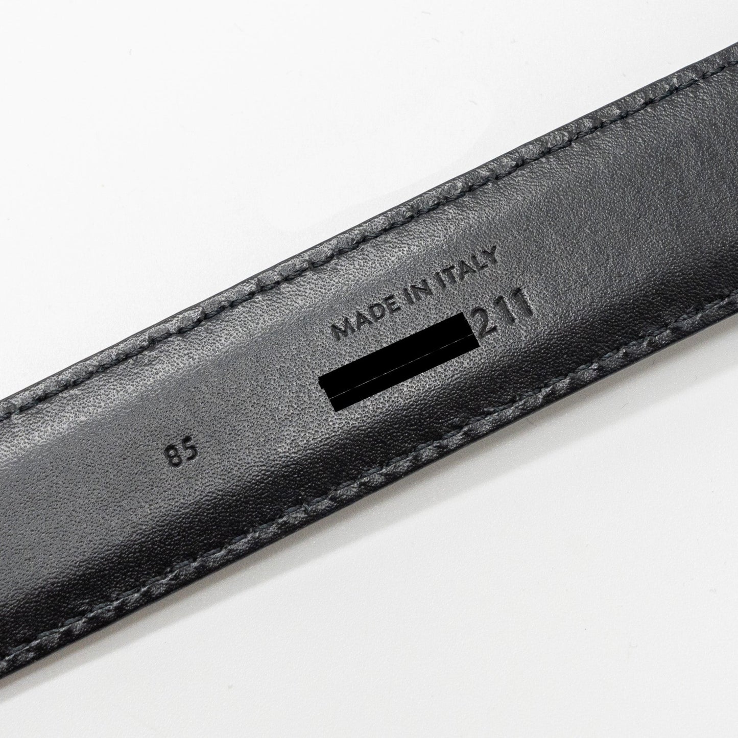 Celine size 85 Medium Triomphe belt calfskin black GHW