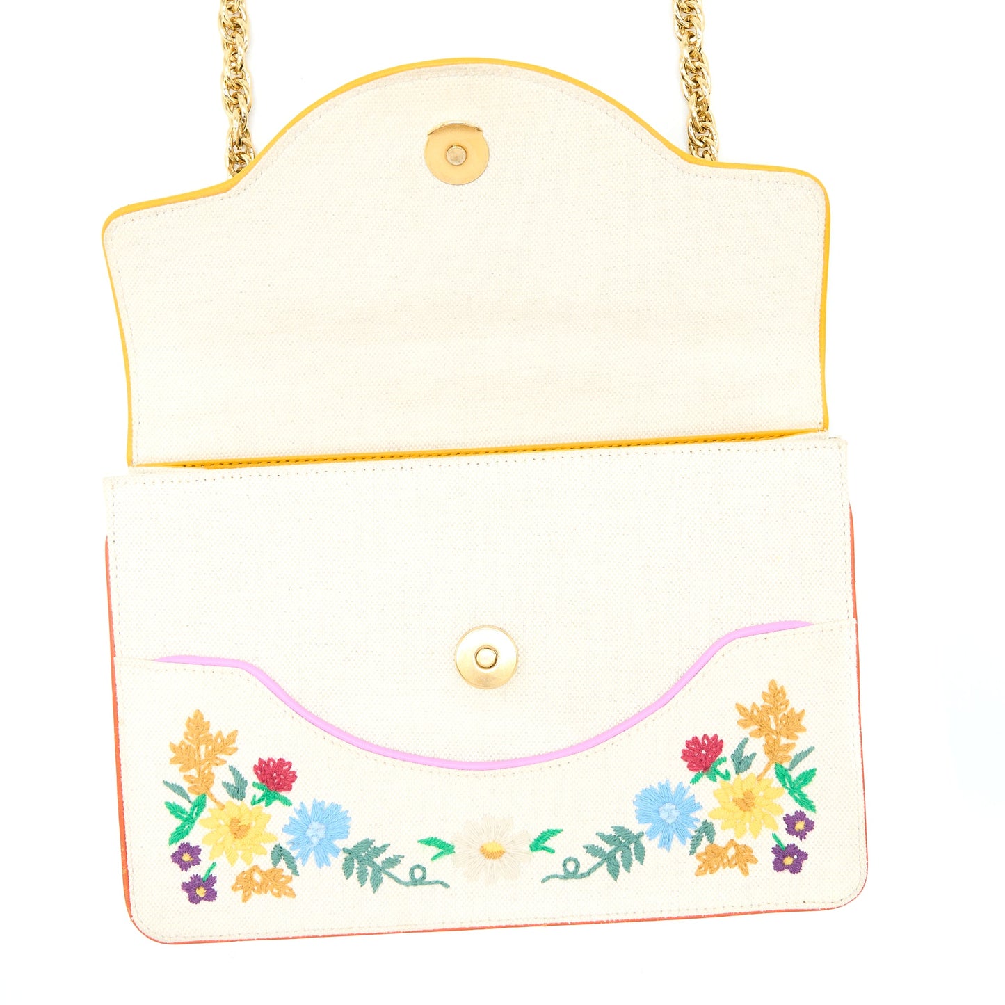 Gucci Crossbody Multicolour Print Fabric White GHW