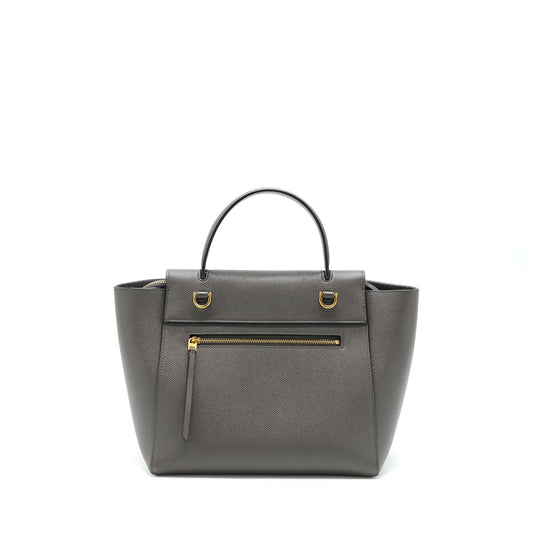 Celine Belt Bag Grained Calfskin Grey GHW