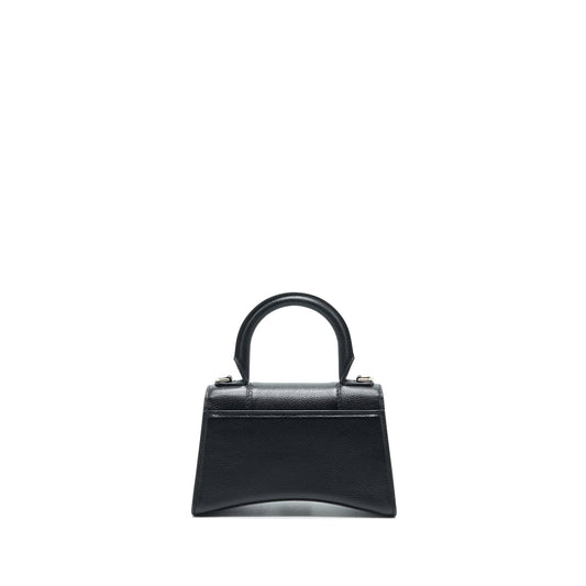 Balenciaga Hourglass AS Grained Calfskin Black SHW