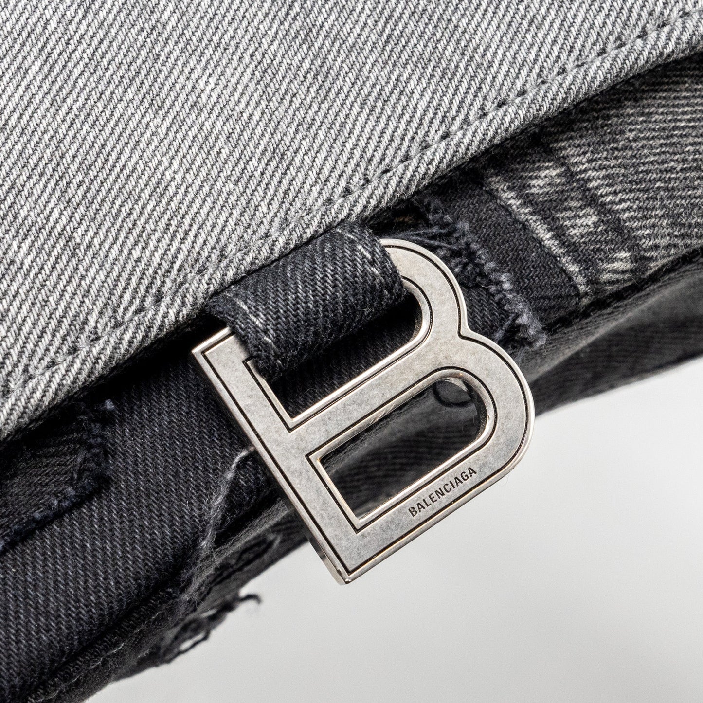 Balenciaga medium hourglass bag limited edition denim black/multicolour SHW