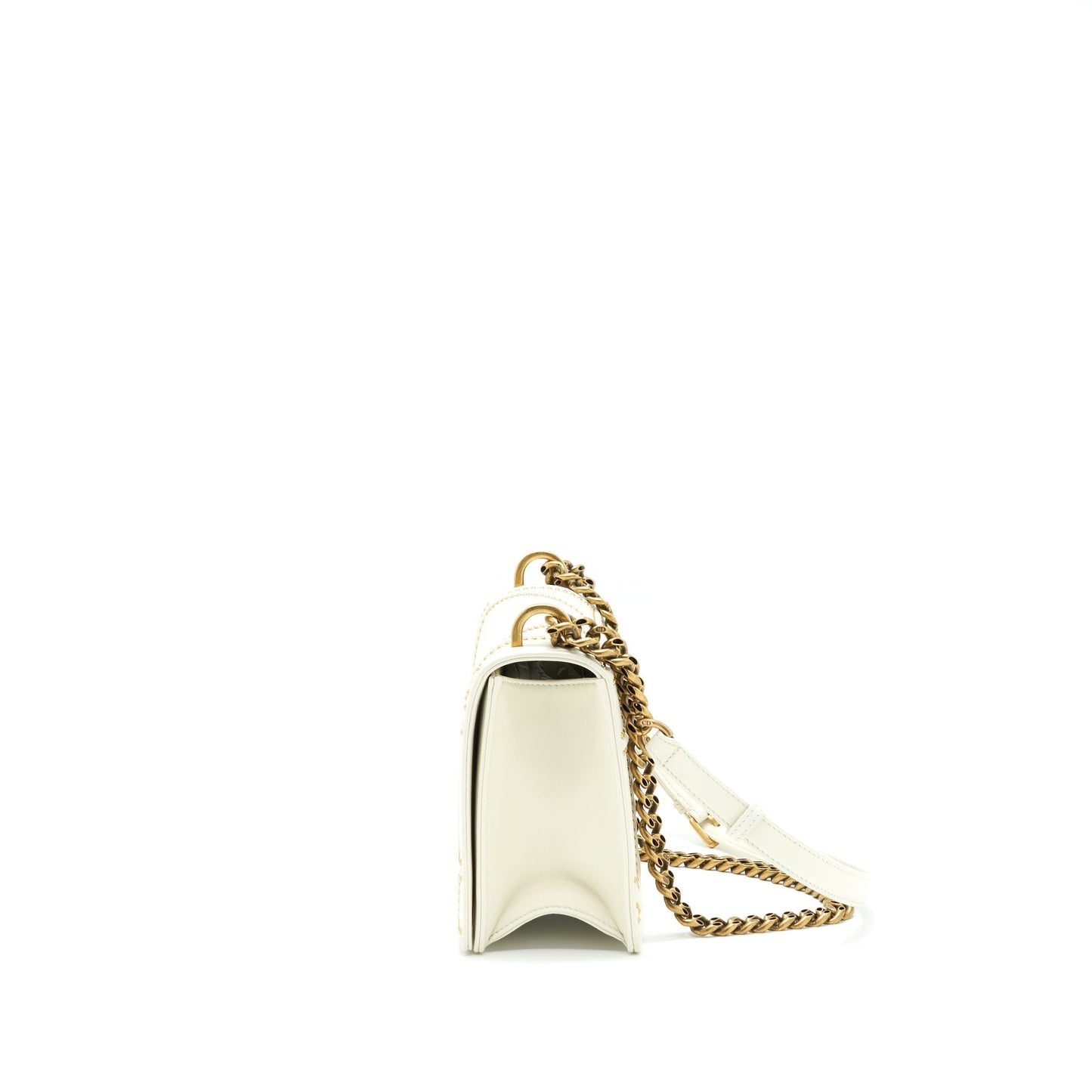Luxury Dior Medium studded Luxury Diorama White GHW