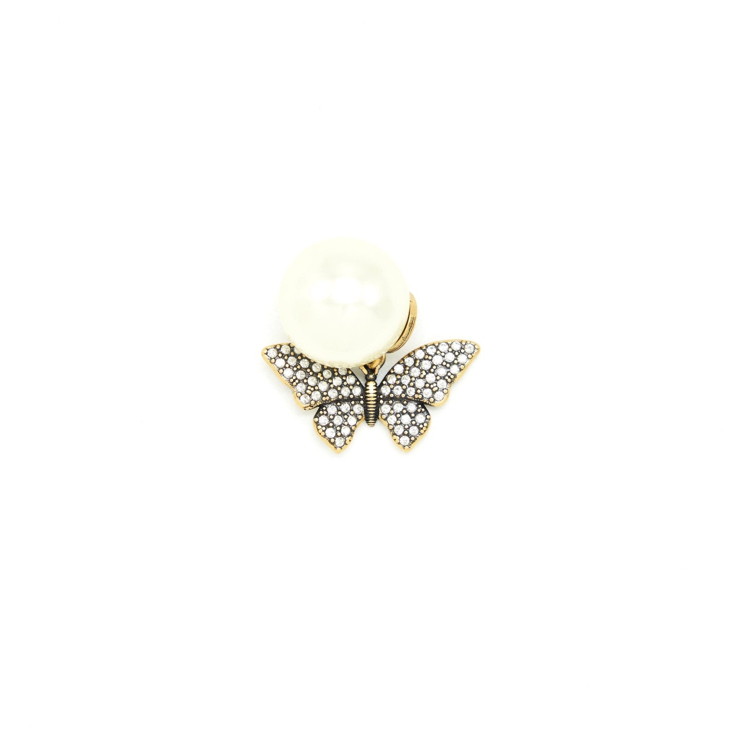 Luxury Dior Dragonfly/ butterfly Pearl earrings