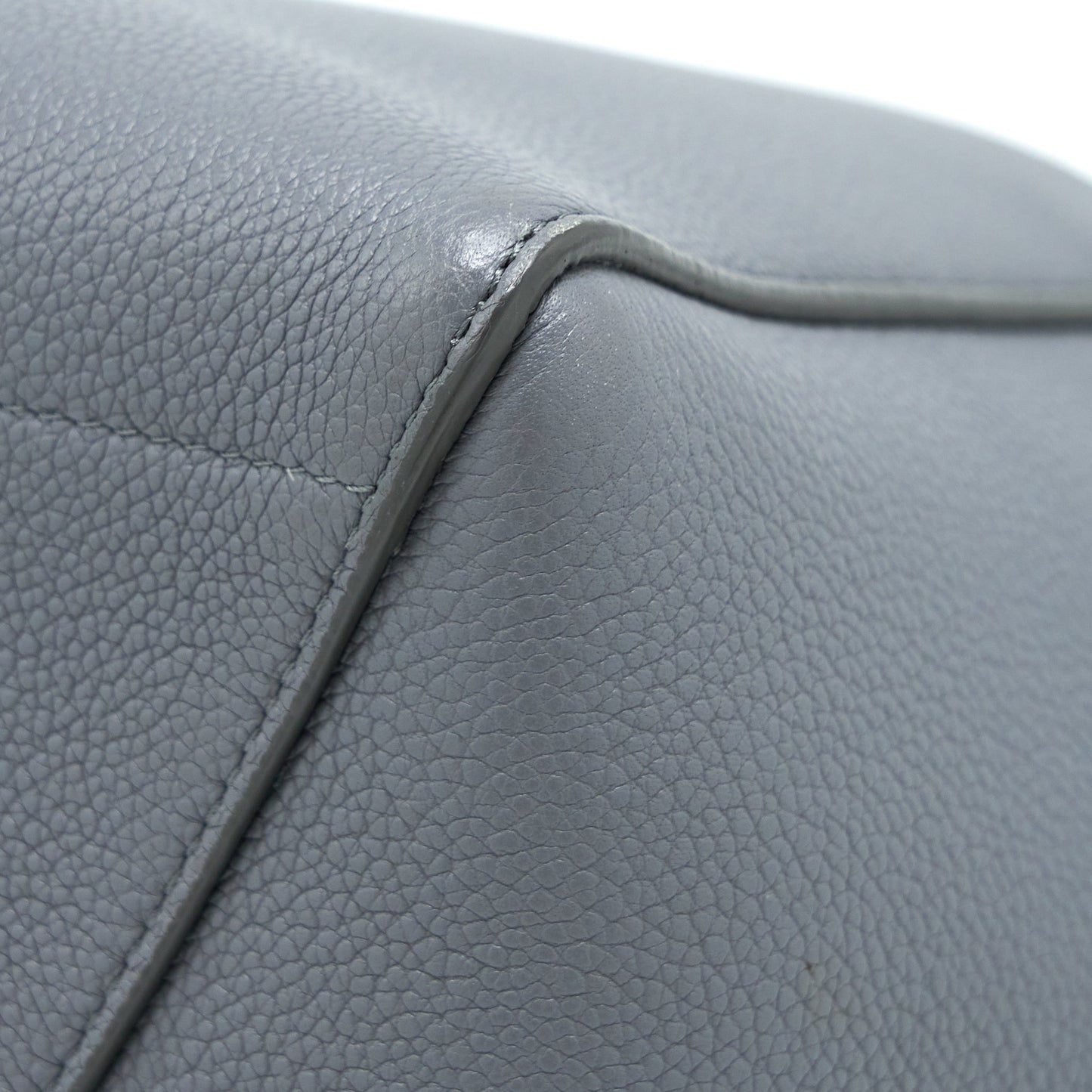 Celine Sangle Bucket Bag Calfskin Grey GHW
