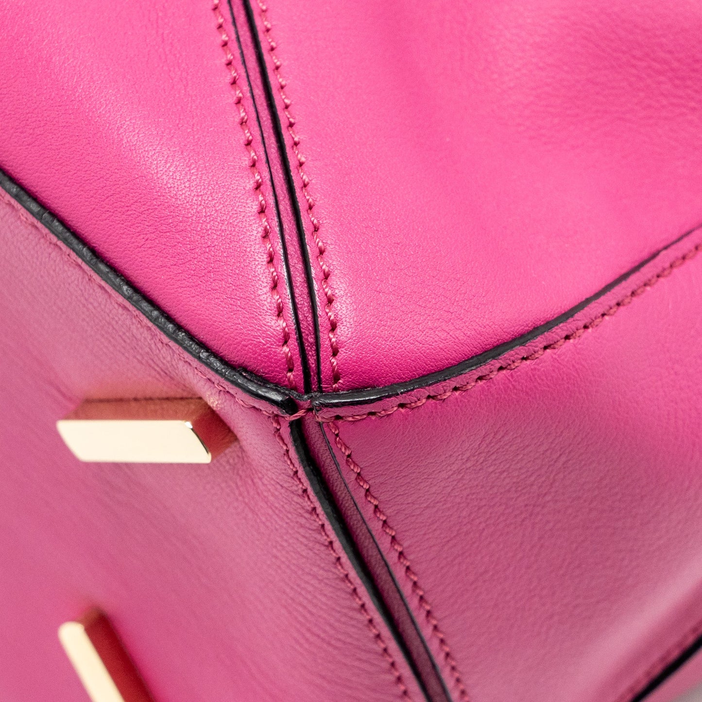 Loewe Medium Puzzle Bag Calfskin Fuchsia GHW