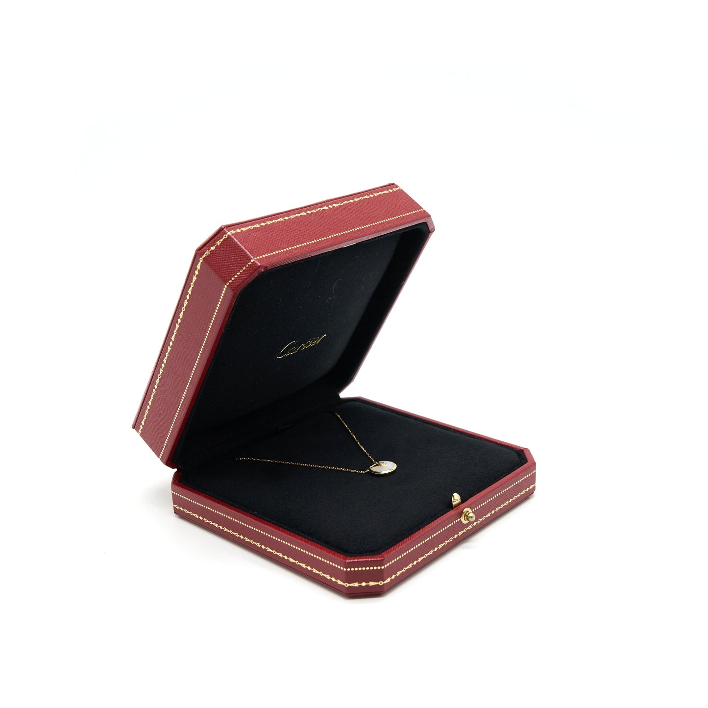 CARTIER AMULETTE DE CARTIER NECKLACE XS MODEL WITH YELLOW GOLD WHITE MOTHER-OF-PEARL