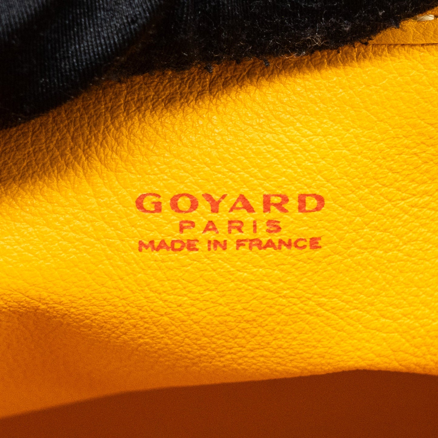 Goyard mini Anjou tote bag canvas / calfskin yellow SHW