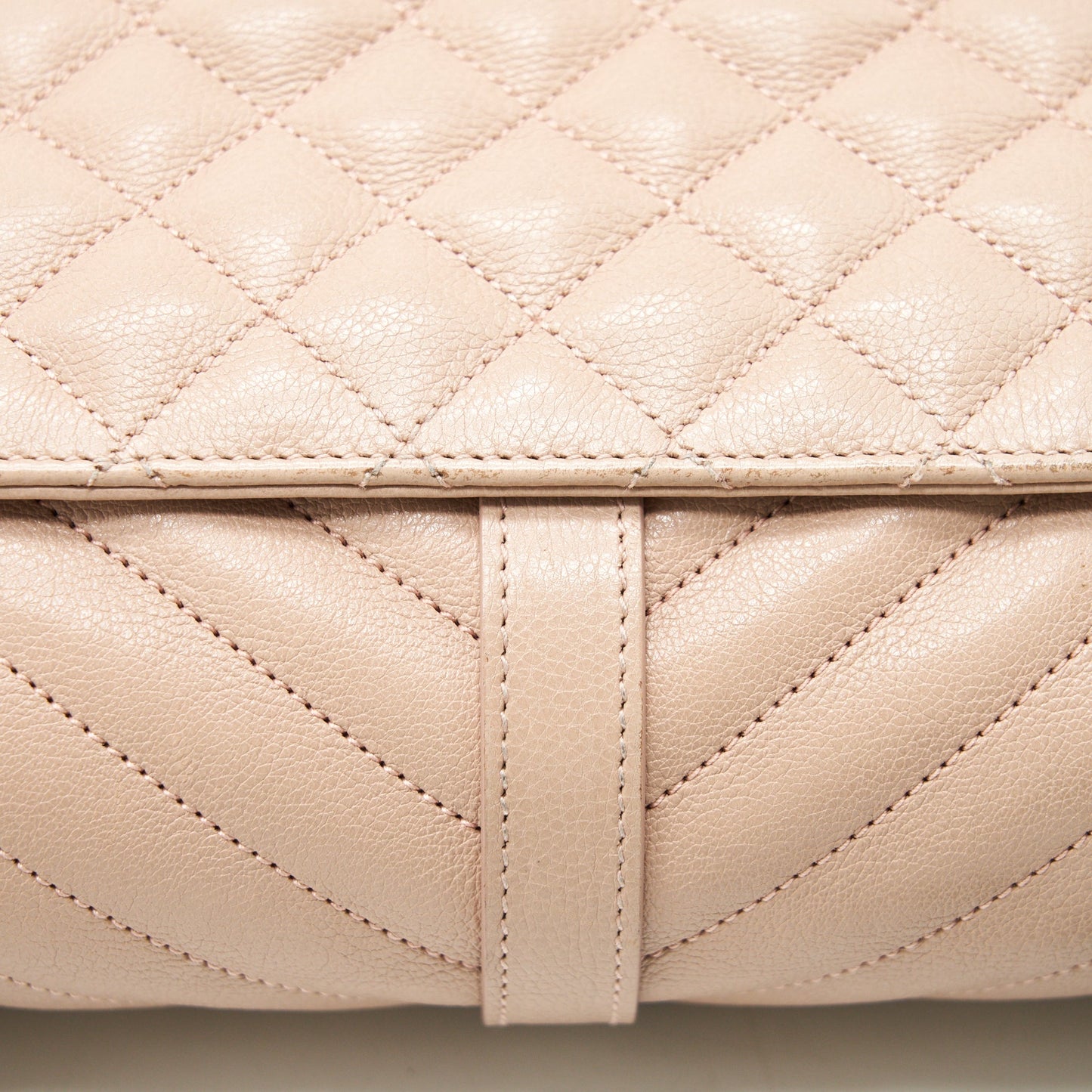 Saint Laurent Monogram Envelope Bag Dusty Rose