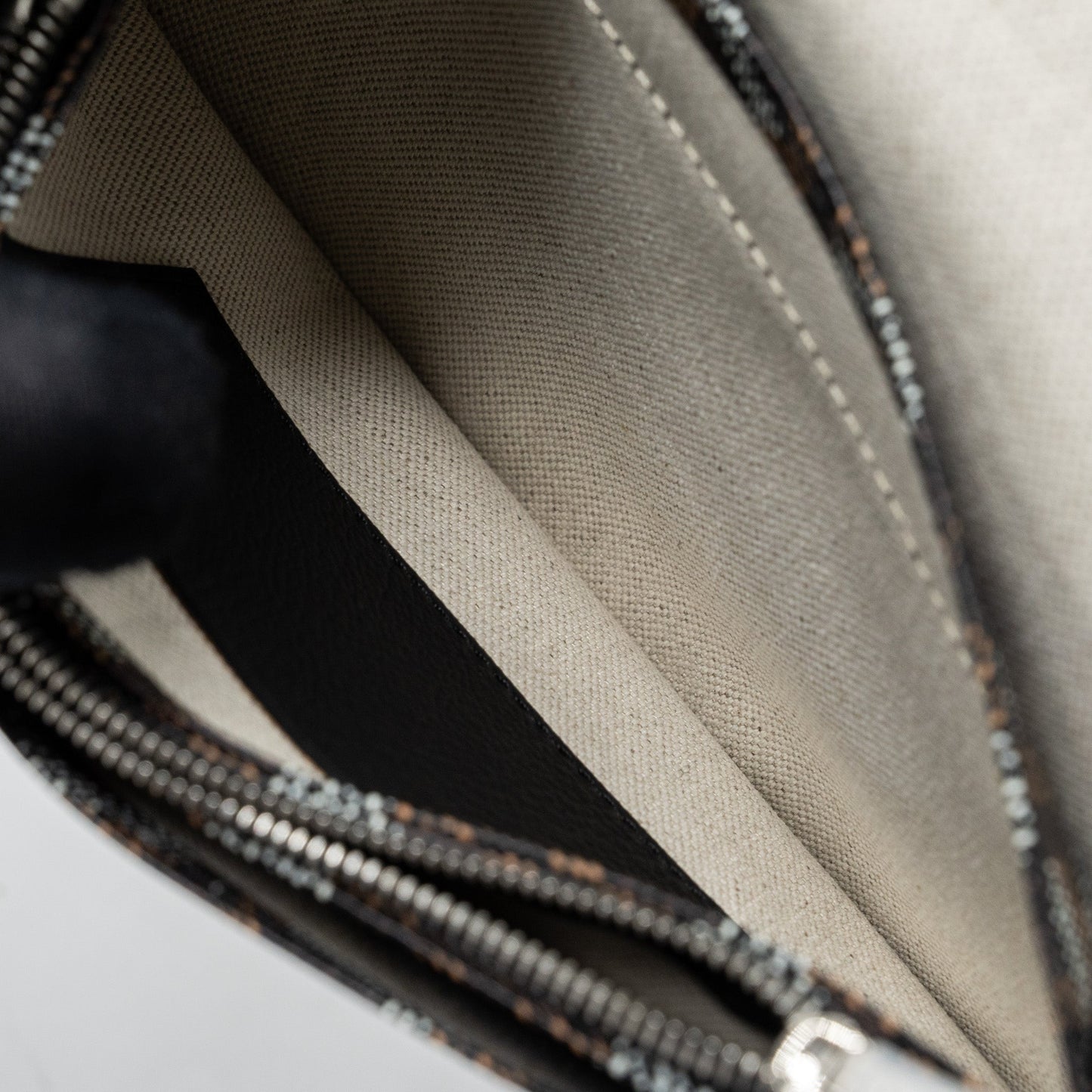 Goyard Plumet Pochette Canvas/ Leather Black SHW