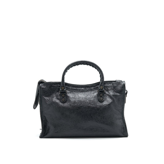 Balenciaga Classic City S leather tote black