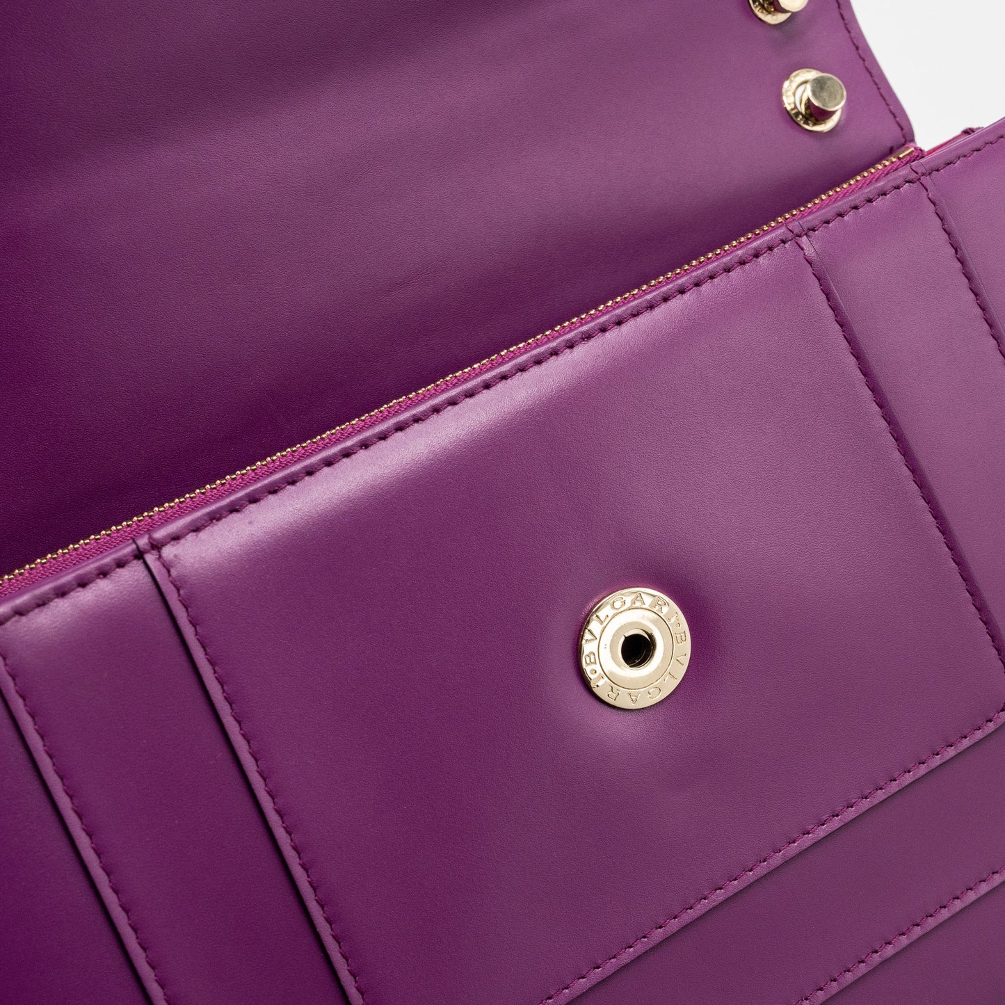 Bvlgari Serpenti Forever Shoulder Bag Calfskin Purple LGHW