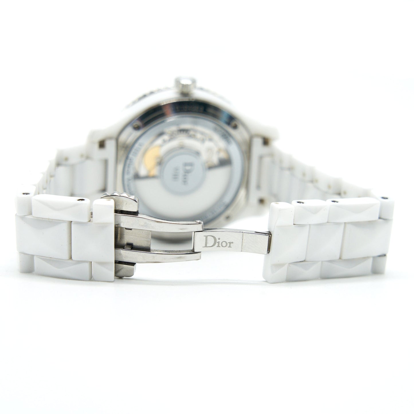Christian Luxury Dior VIII White Dial Automatic Diamonds Circle Watch CD1245E3C003