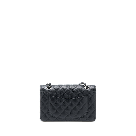 Chanel Small Classic Double Flap Bag Caviar Black SHW (Microchip)