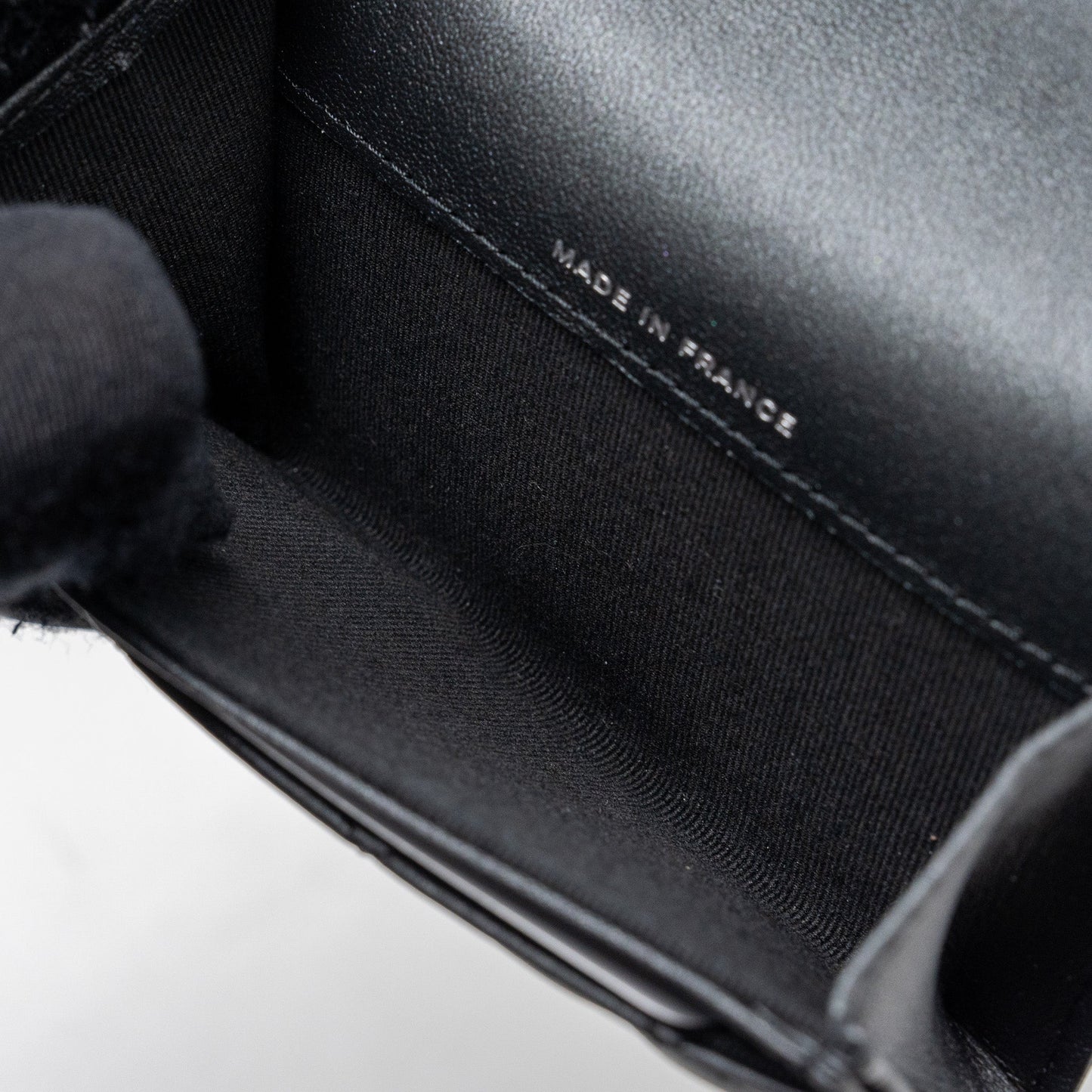 Chanel Classic Flap Card Holder Lambskin So Black SHW (microchip)